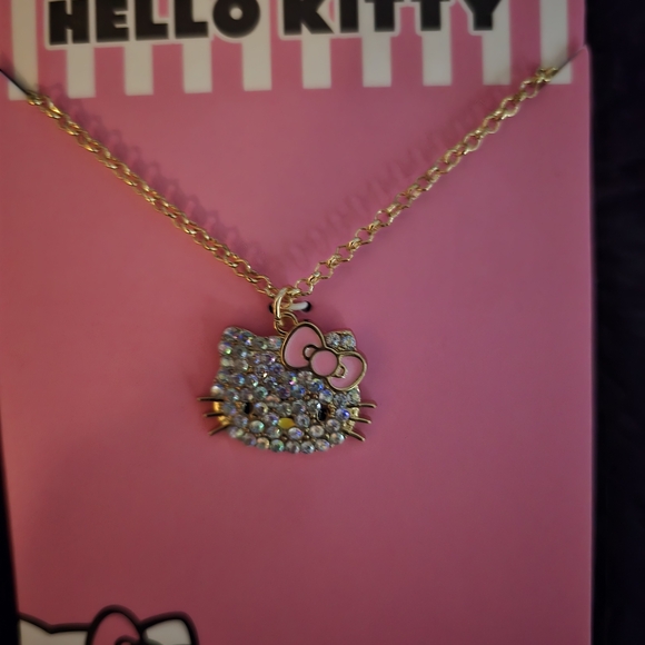 Other - Hello Kitty Gold Necklace with Rhinestones